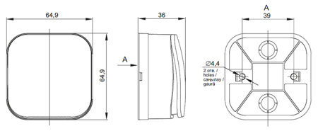 Глори сталь выключатель 2кл открытая 10А IP20  