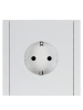 Фортепиано белый розетка скрытая 1-мест заземление быстрозажим. клем. IP20 