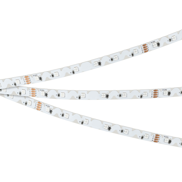 Лента свд 24В 8Вт/м 60свд/м RGB 288лм/м 2835 IP20 Arlight 