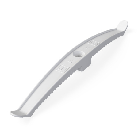 Держатель кабеля двусторонний 0-10мм пластик серый ПРОМРУКАВ 16 мест для круг каб